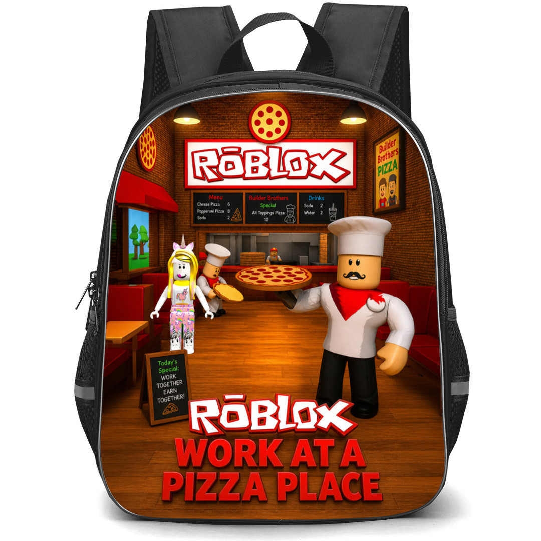 Roblox Work at a Pizza Place Backpack School Bag StudentPack - Roblox Work at a Pizza Place Order Pizza Game Poster