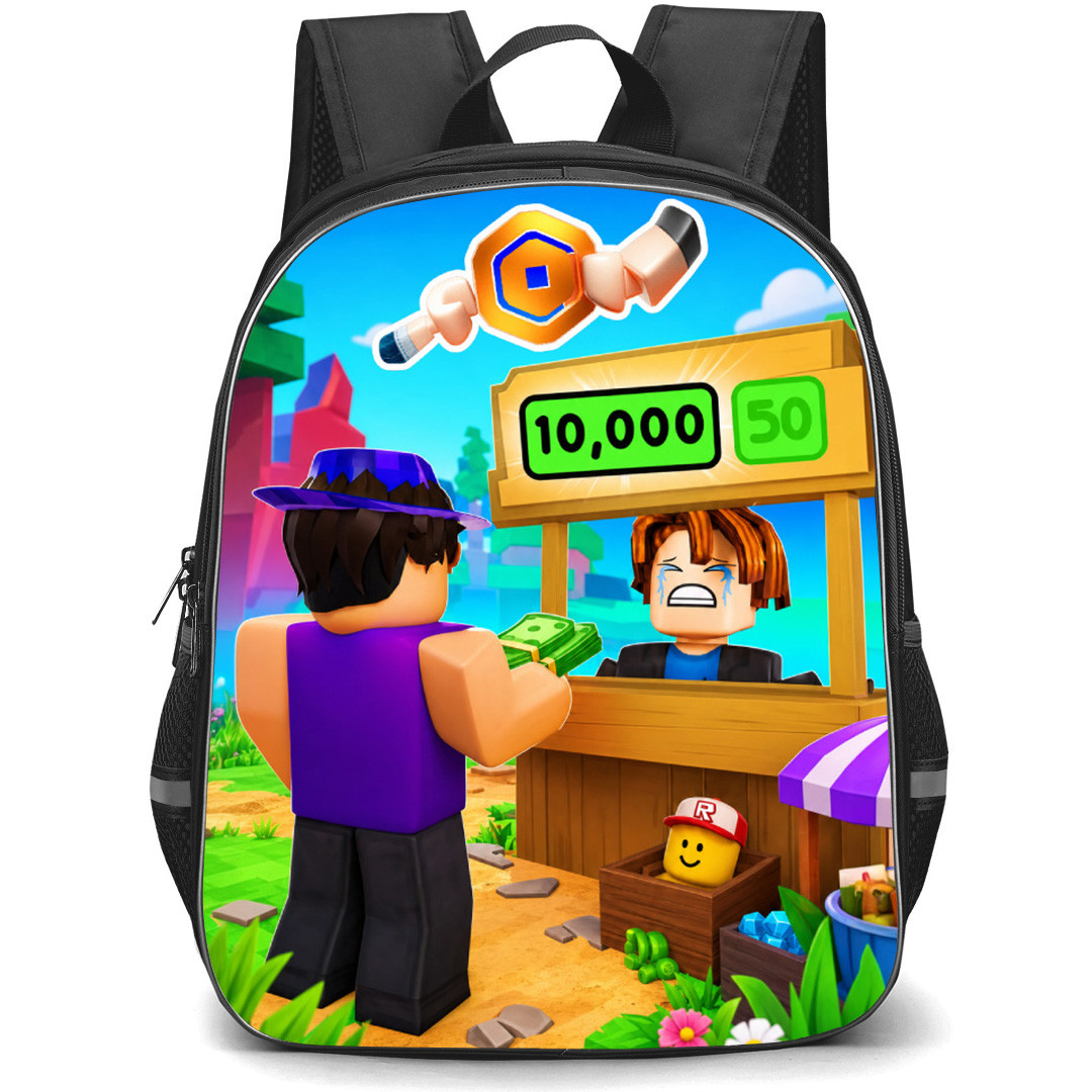 Roblox Please Donate Backpack School Bag StudentPack - Roblox Please Donate 10,000 Donations Poster