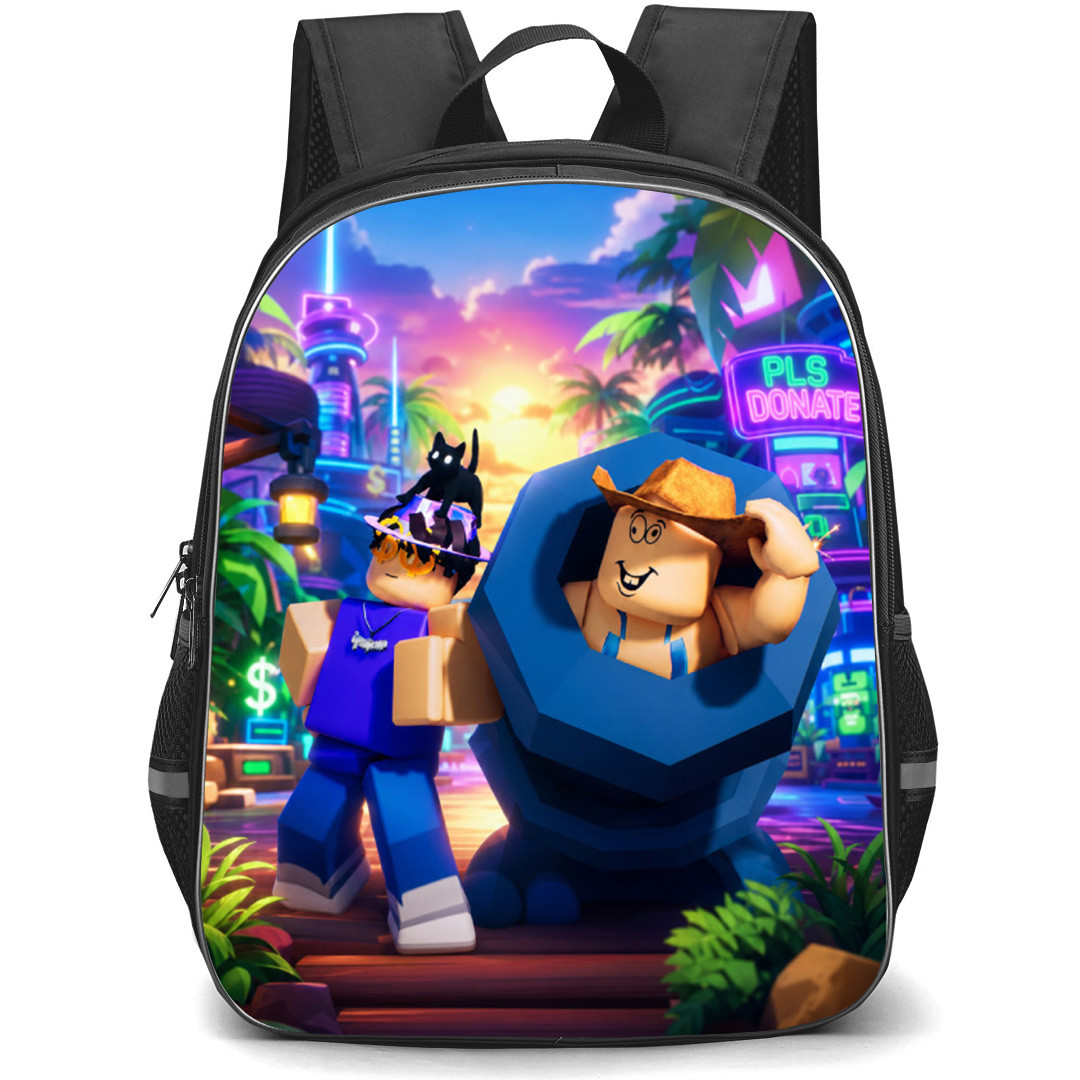Roblox Please Donate Backpack School Bag StudentPack - Roblox Please Donate Duo Cannon Poster