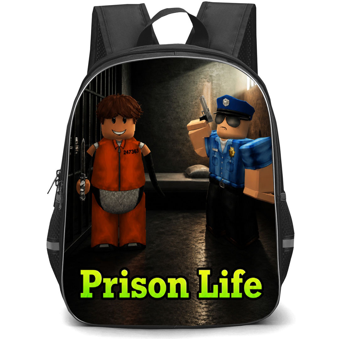 Roblox Prison Life Backpack School Bag StudentPack - Roblox Prison Life Prisoner And Police Game Poster