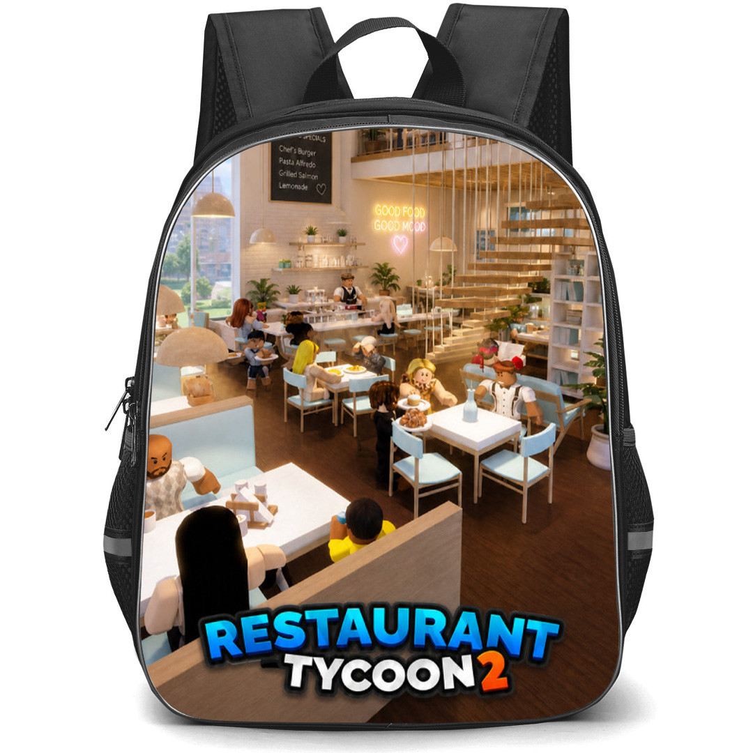 Roblox Restaurant Tycoon 2 Backpack School Bag StudentPack - Roblox Restaurant Tycoon 2 Aesthetic Game Poster