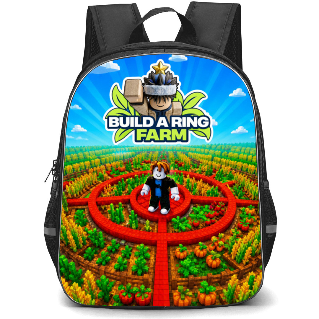 Roblox Build A Ring Farm Backpack School Bag StudentPack - Roblox Build A Ring Farm Bacon Game Poster