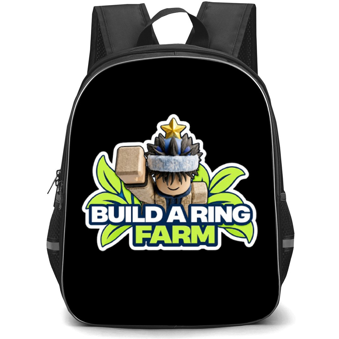 Roblox Build A Ring Farm Backpack School Bag StudentPack - Roblox Build A Ring Farm Main Logo Sticker