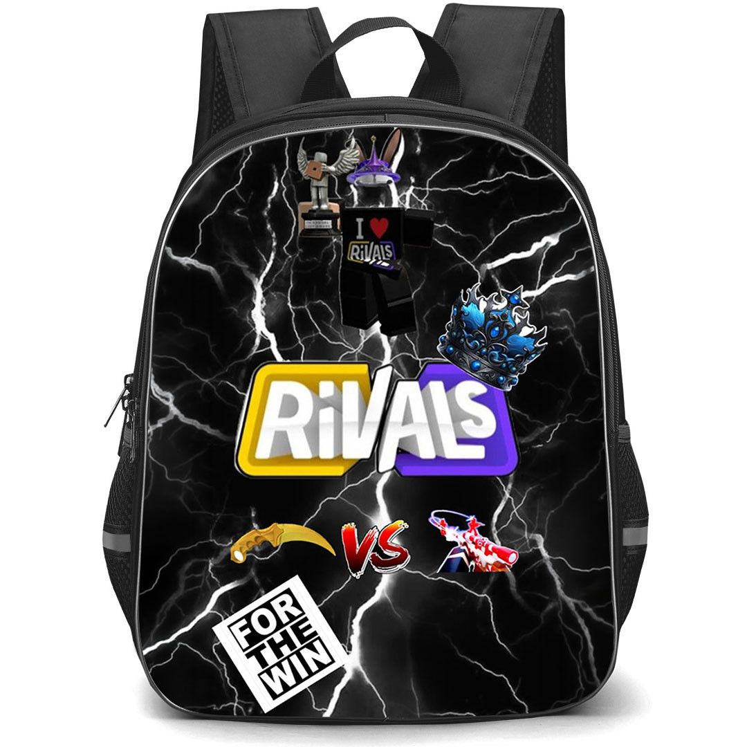 Roblox Rivals Backpack School Bag StudentPack - Roblox Rivals Lightning Battle Collage Poster