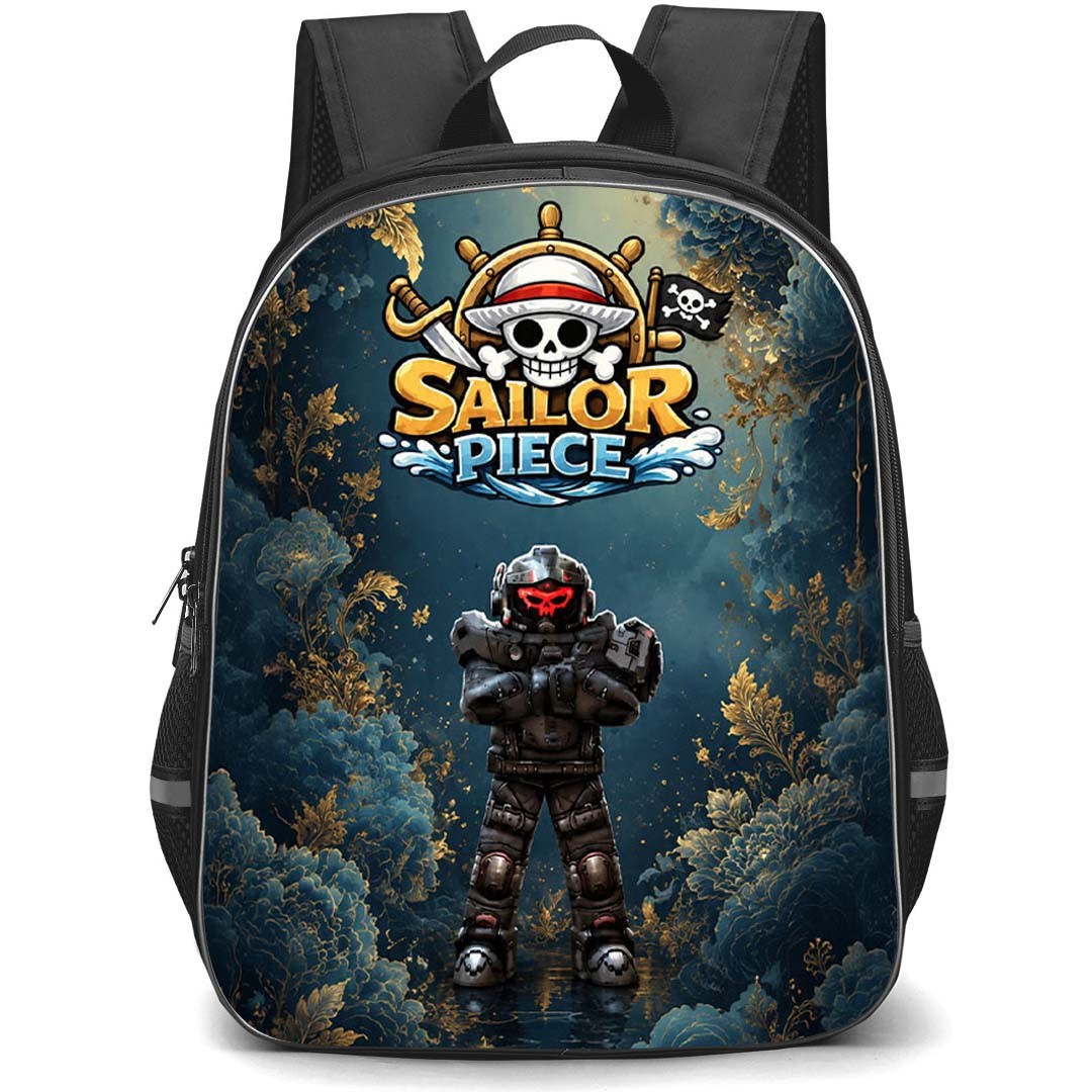 Roblox Sailor Piece Backpack School Bag StudentPack - Roblox Sailor Piece Legendary Sea Warrior Theme Poster