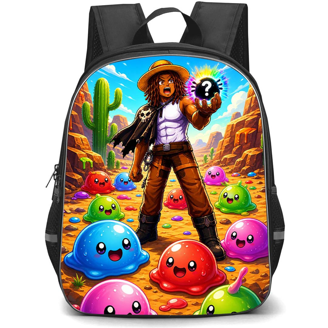 Roblox Slime RNG Backpack School Bag StudentPack - Roblox Slime RNG Colorful Anime Quest Poster
