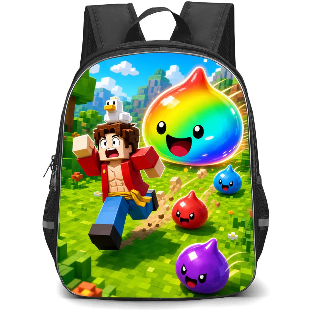 Roblox Slime RNG Backpack School Bag StudentPack - Roblox Slime RNG Epic Cartoon Slime Escape Poster