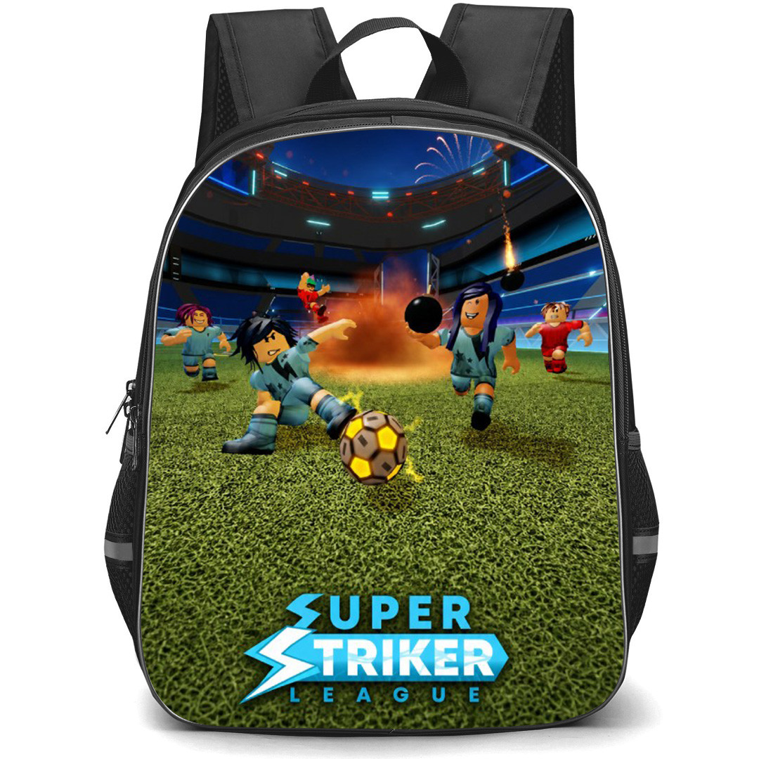 Roblox Super Striker League Backpack School Bag StudentPack - Roblox Super Striker League Characters Playing Game Poster