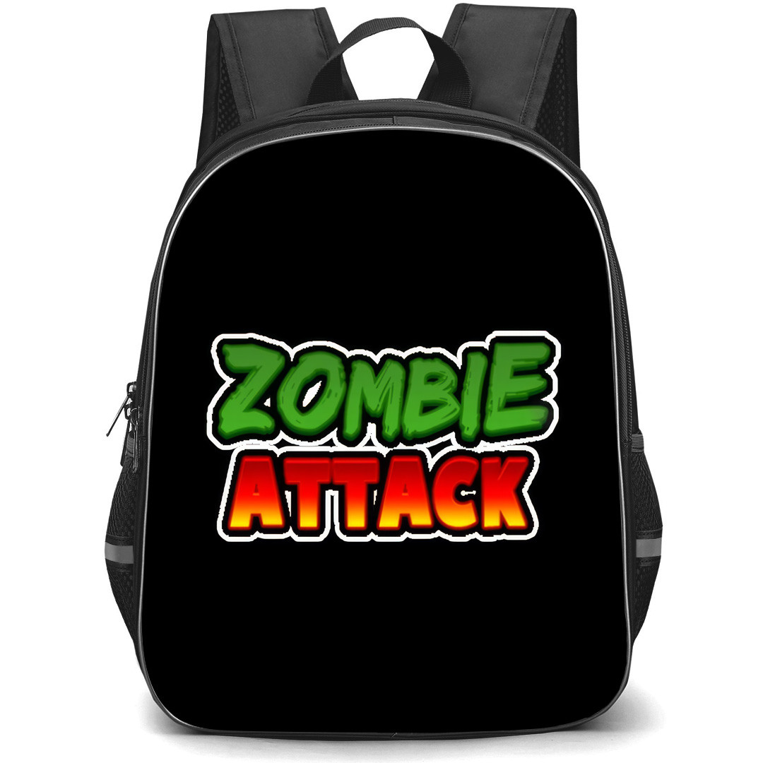 Roblox Zombie Attack Backpack School Bag StudentPack - Roblox Zombie Attack Main Logo Sticker