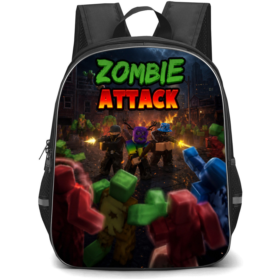 Roblox Zombie Attack Backpack School Bag StudentPack - Roblox Zombie Attack Surrounded Game Poster