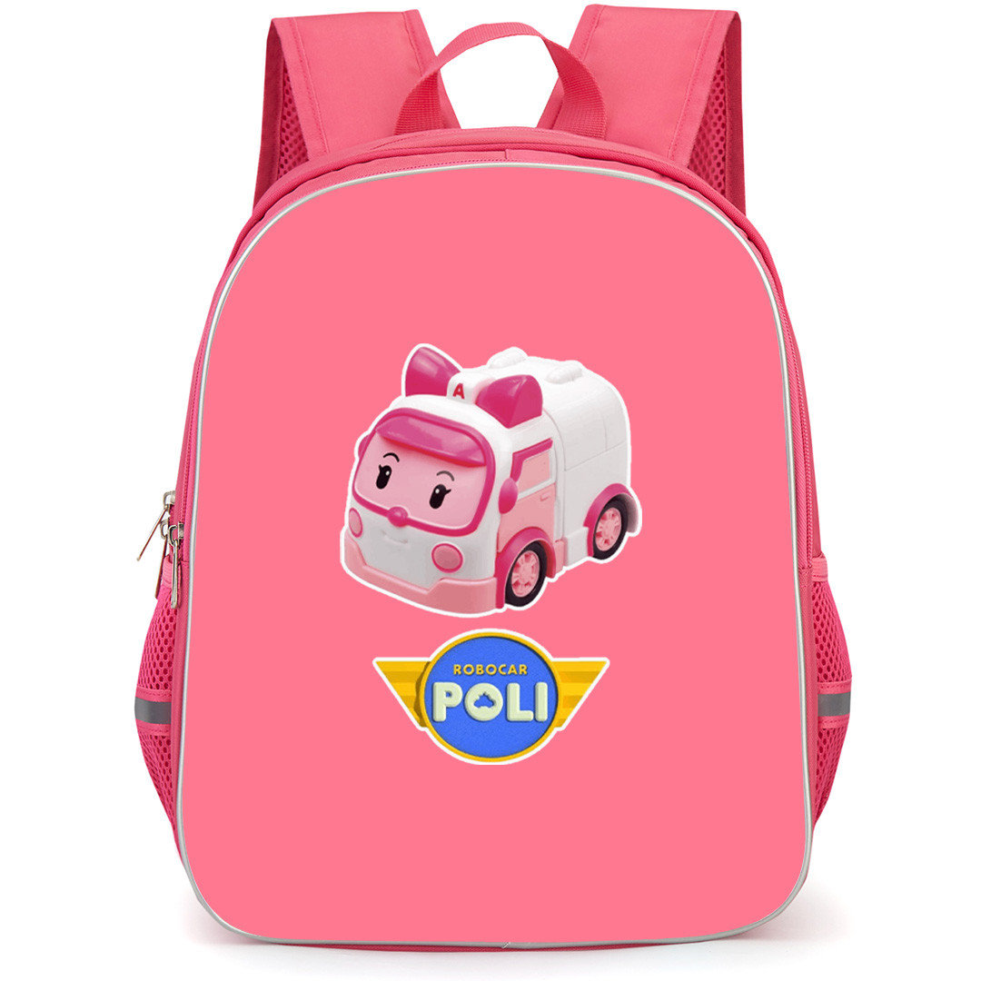 Robocar Poli Amber Backpack School Bag StudentPack - Amber Mini Rescue Sticker