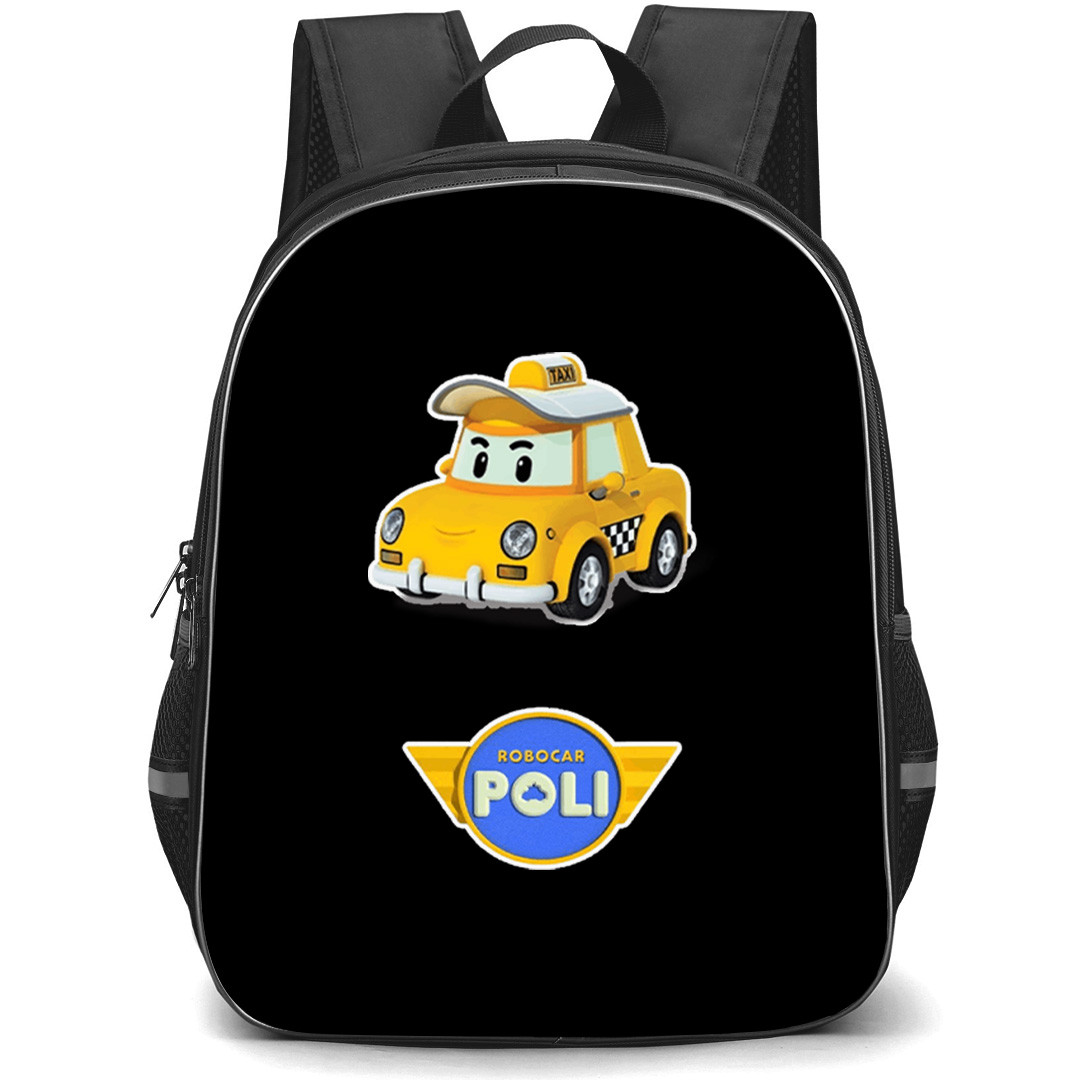 Robocar Poli Cap Backpack School Bag StudentPack - Cap Taxi Driver Sticker