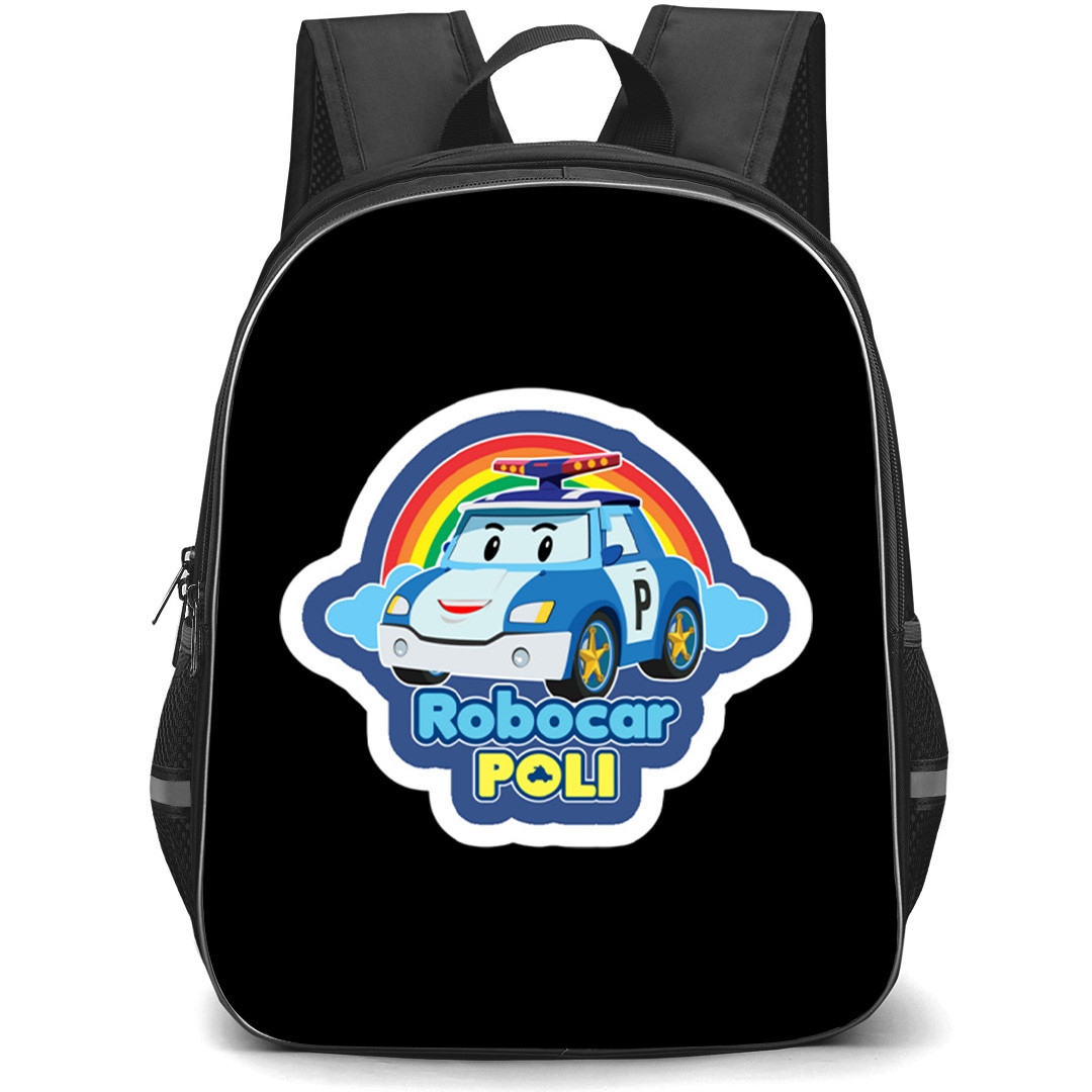 Robocar Poli Backpack School Bag StudentPack - Robocar Poli Classic Rainbow Emblem Sticker