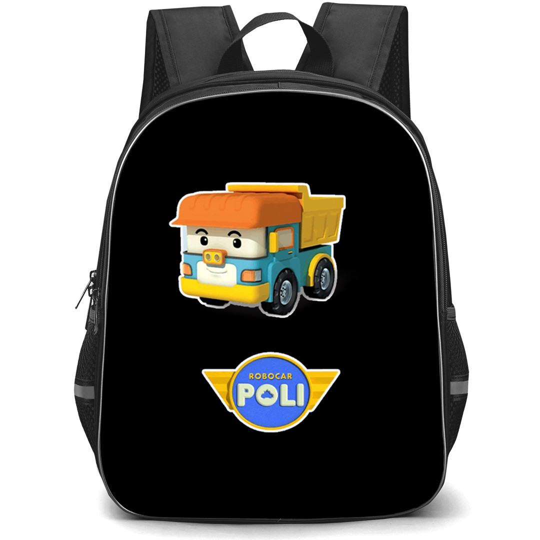 Robocar Poli Dump Backpack School Bag StudentPack - Dump Construction Truck Sticker