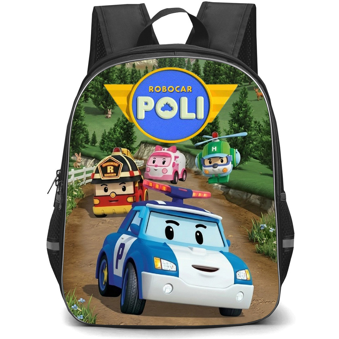 Robocar Poli Backpack School Bag StudentPack - Robocar Poli Forest Rescue Patrol Adventure Poster