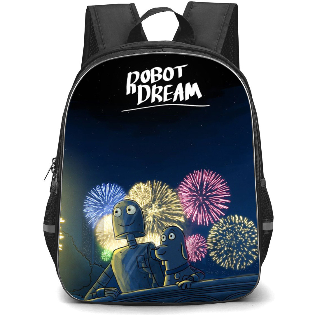 Robot Dreams Backpack StudentPack - Robot Dreams Robot And Dog Varon Watching Firework Poster