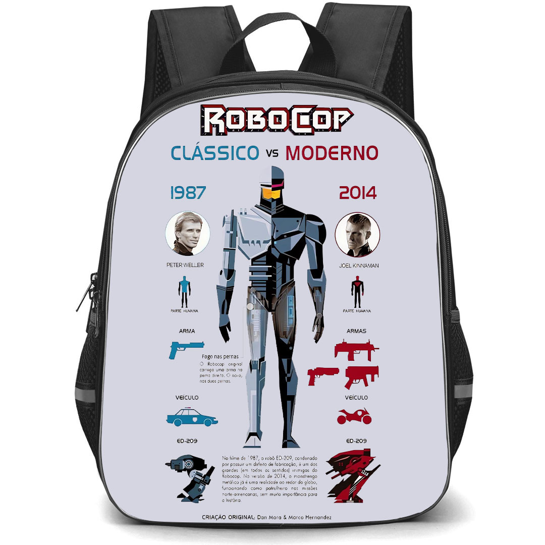 Robocop Backpack StudentPack - Robocop Classic Vs Modern Art Poster