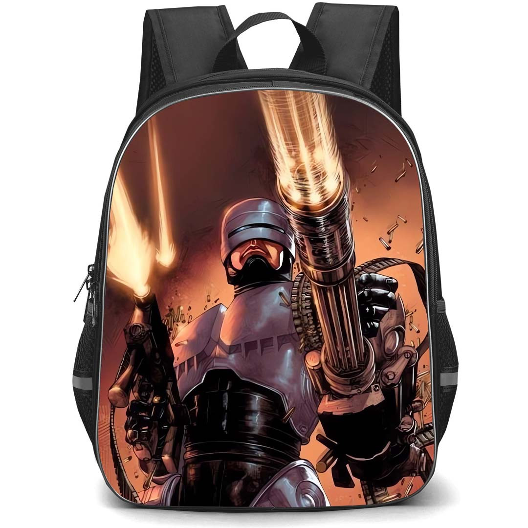 Robocop Backpack StudentPack - Robocop Holding Fire Gun Poster