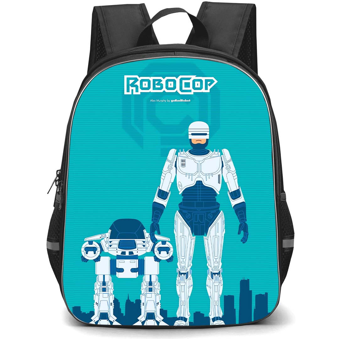 Robocop Backpack StudentPack - Robocop And ED 209 Poster