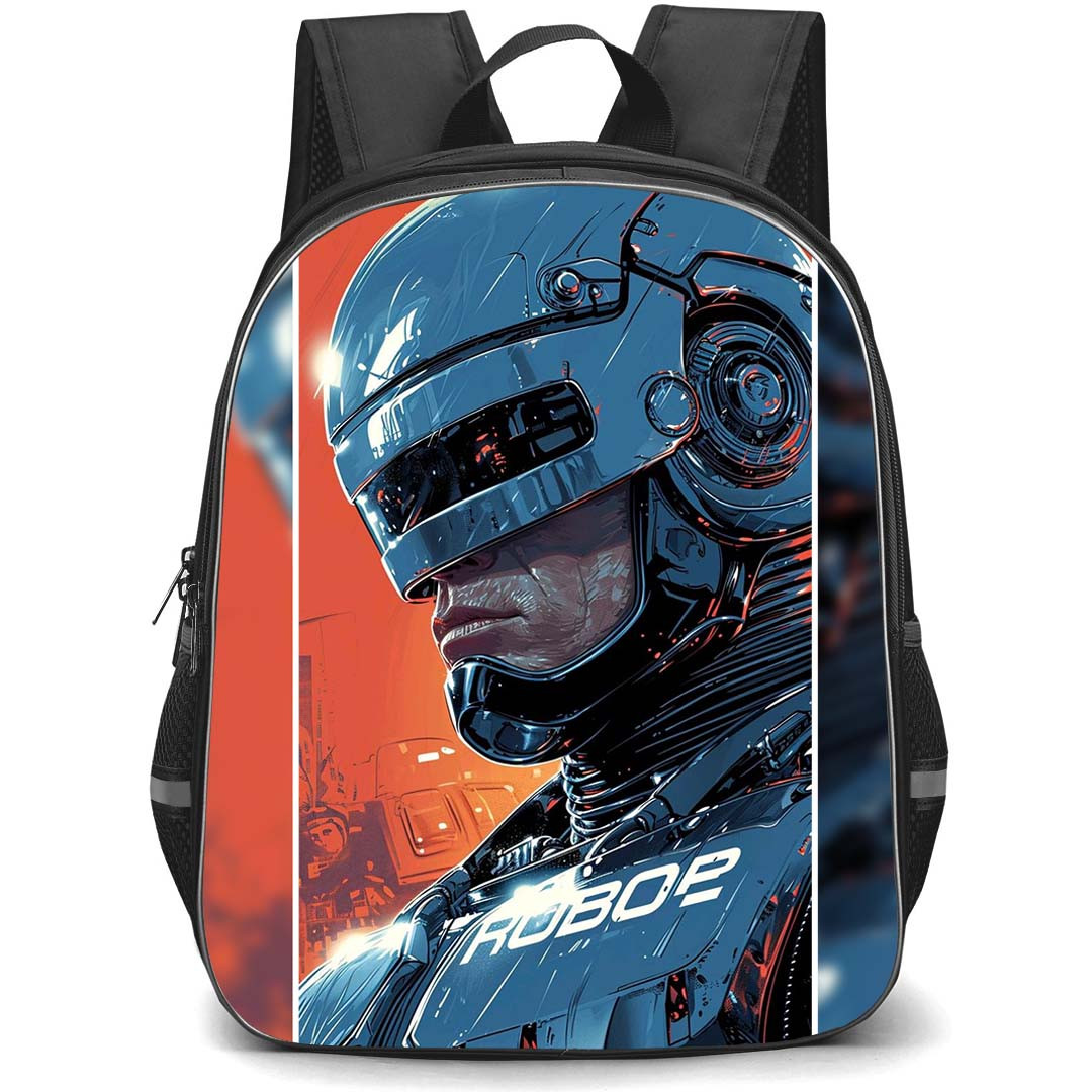 Robocop Backpack StudentPack - Robocop Side Portrait Illustration Art Poster