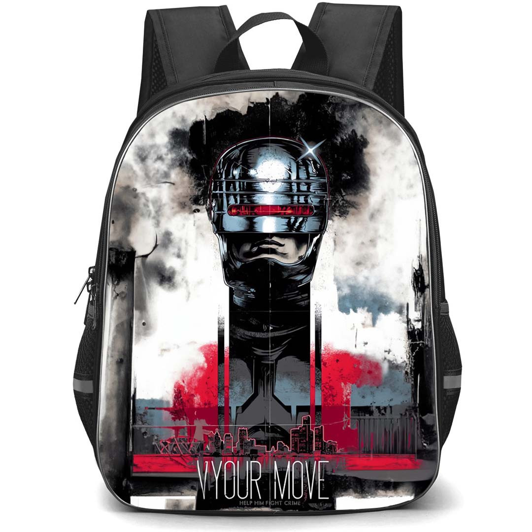 Robocop Backpack StudentPack - Robocop Your Move Help Him Fight Crime Poster