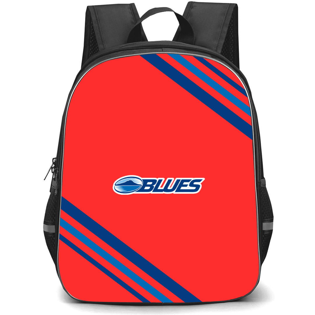 Blues Backpack School Bag StudentPack - Large Logo With Stripe