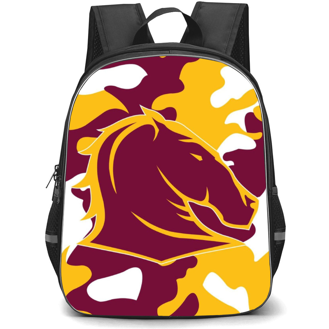 Brisbane Broncos Limited Backpack School Bag StudentPack - Logo Abstract Poster