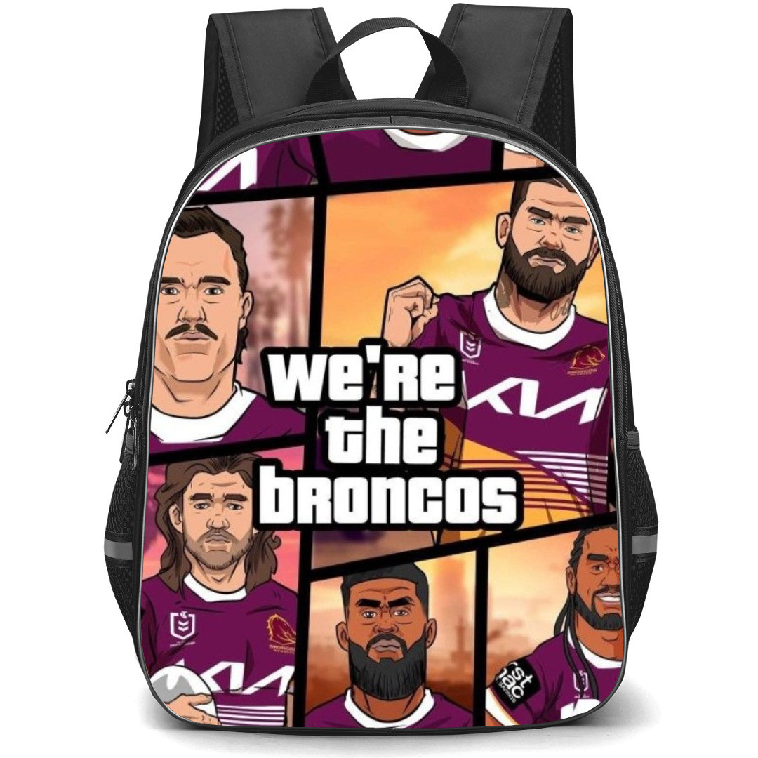 Brisbane Broncos Limited Backpack School Bag StudentPack - We Are Broncos Poster