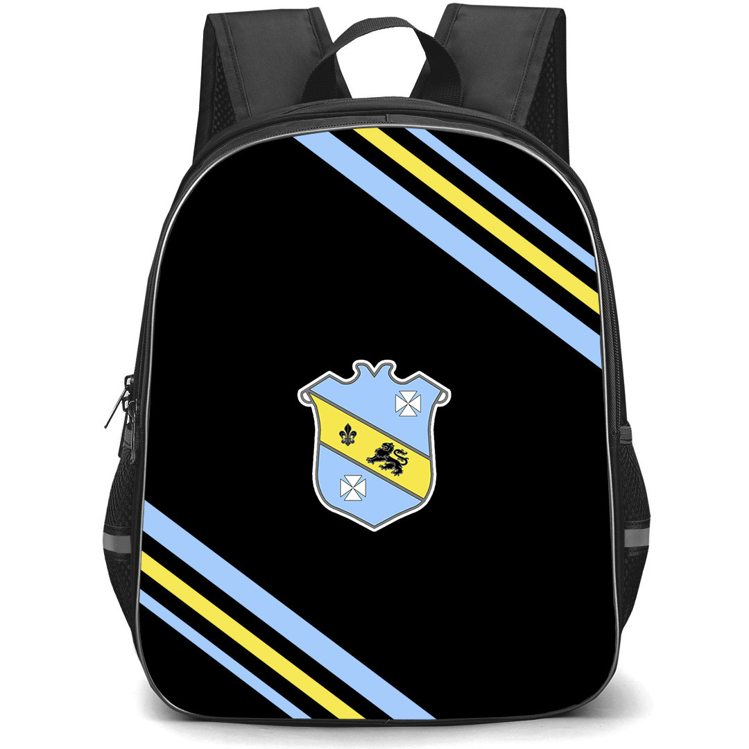 Bruff Rugby Football Club Backpack School Bag StudentPack - Bruff Rugby Football Club Large Logo With Stripe