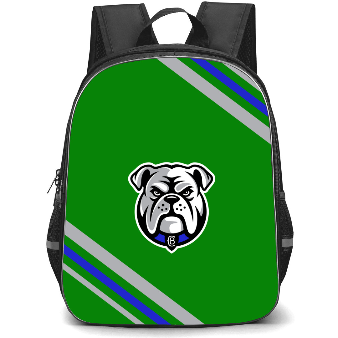 Canterbury Bankstown Bulldogs Rugby League Club Limited Backpack School Bag StudentPack - Large Logo With Stripe