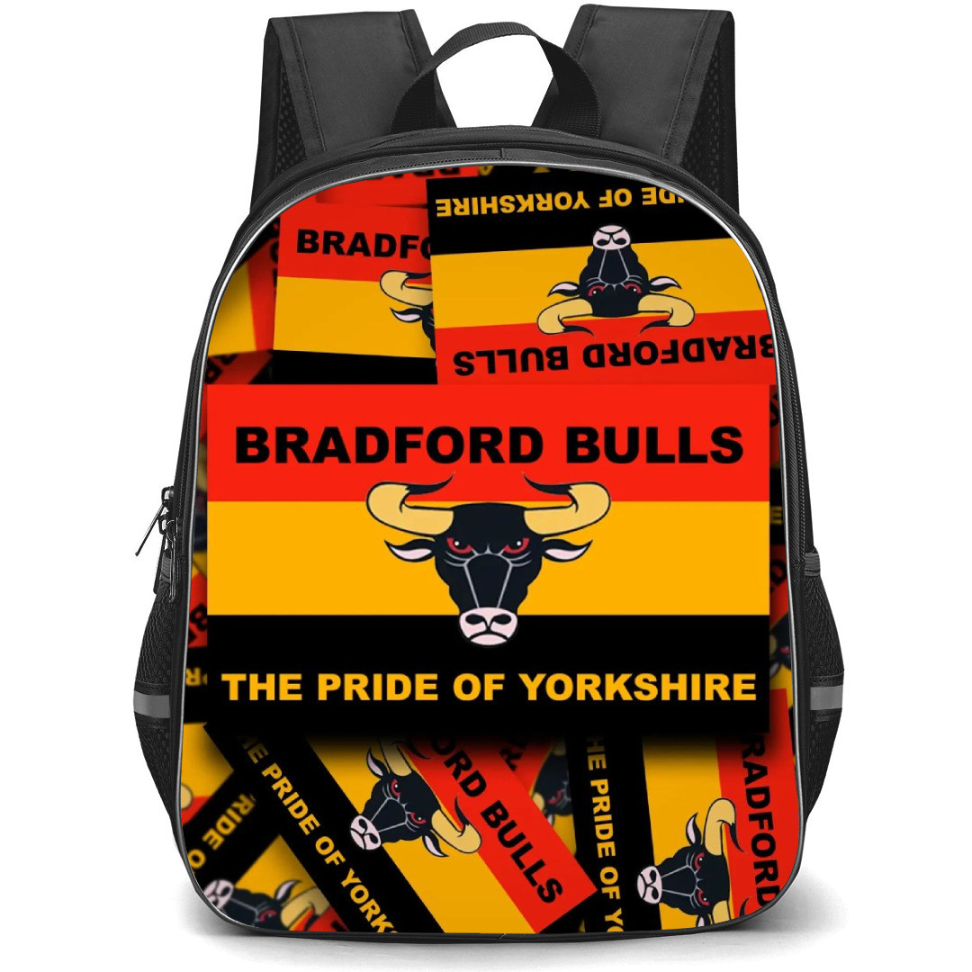 Bradford Bulls Rugby League Football Club Backpack School Bag StudentPack - Logo Sticker Pattern Poster