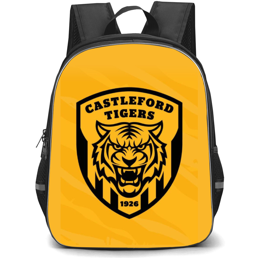 Castleford Tigers Rugby League Football Club Backpack School Bag StudentPack - Logo Yellow Background