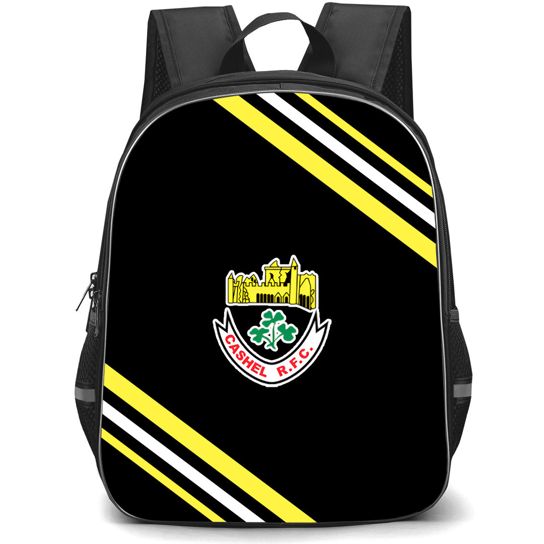 Cashel Rugby Football Club Backpack School Bag StudentPack - Cashel Rugby Football Club Large Logo With Stripe