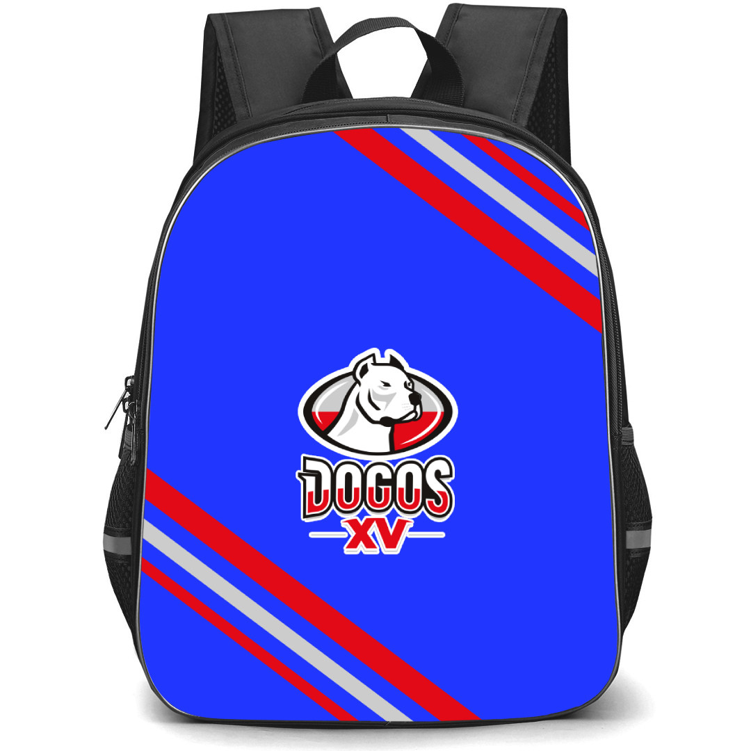 Dogos XV Backpack School Bag StudentPack - Large Logo With Stripe