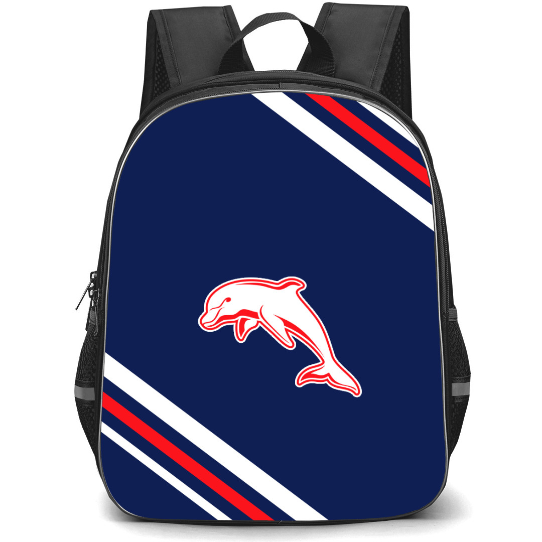 Dolphins Backpack School Bag StudentPack - Large Logo With Stripe