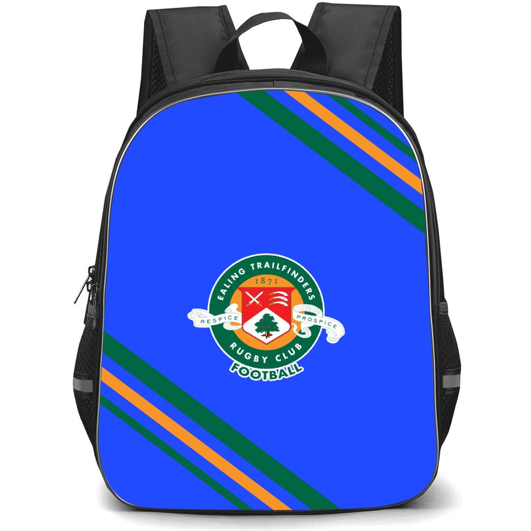 Ealing Trailfinders Rugby Club Backpack School Bag StudentPack - Large Logo With Stripe