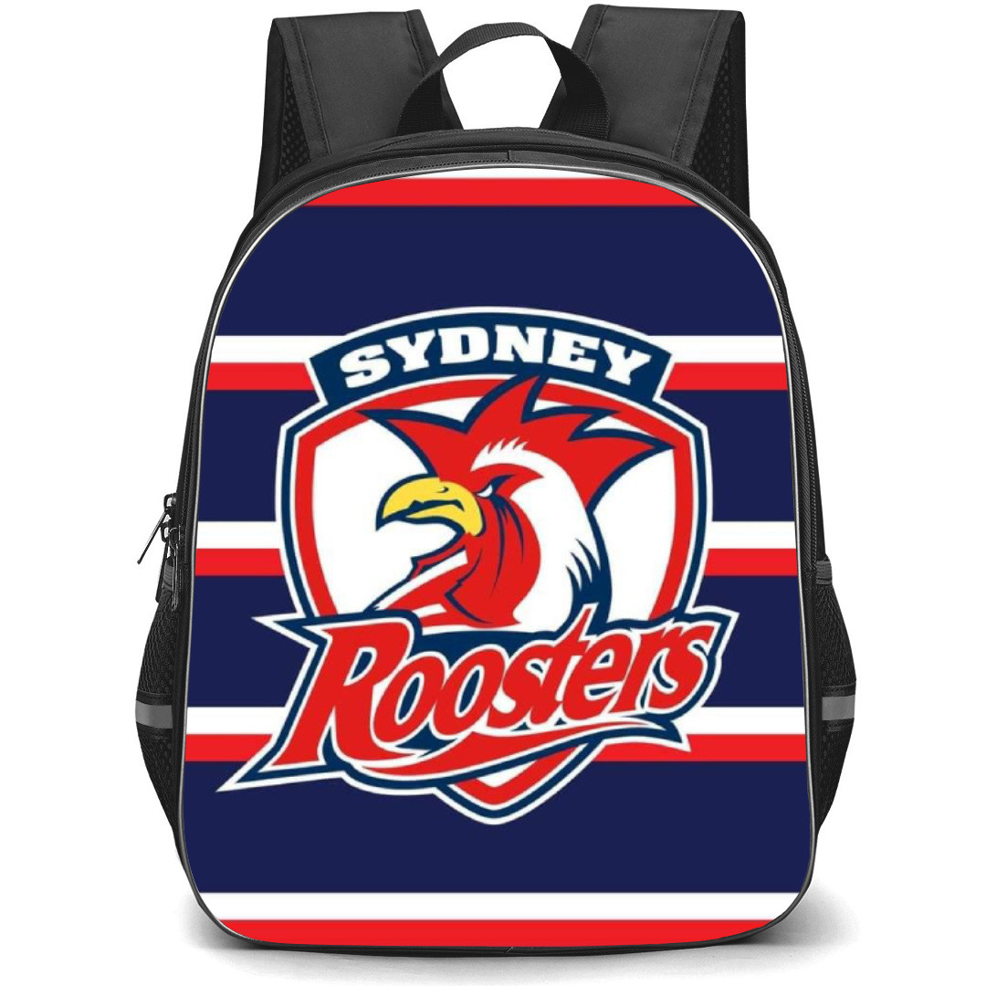 Eastern Suburbs District Rugby League Football Club Backpack School Bag StudentPack - Logo Blue Red And White Stripe Background