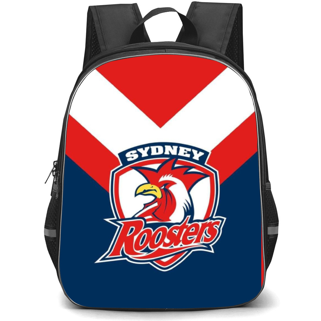 Eastern Suburbs District Rugby League Football Club Backpack School Bag StudentPack - Logo Red Blue And White Background