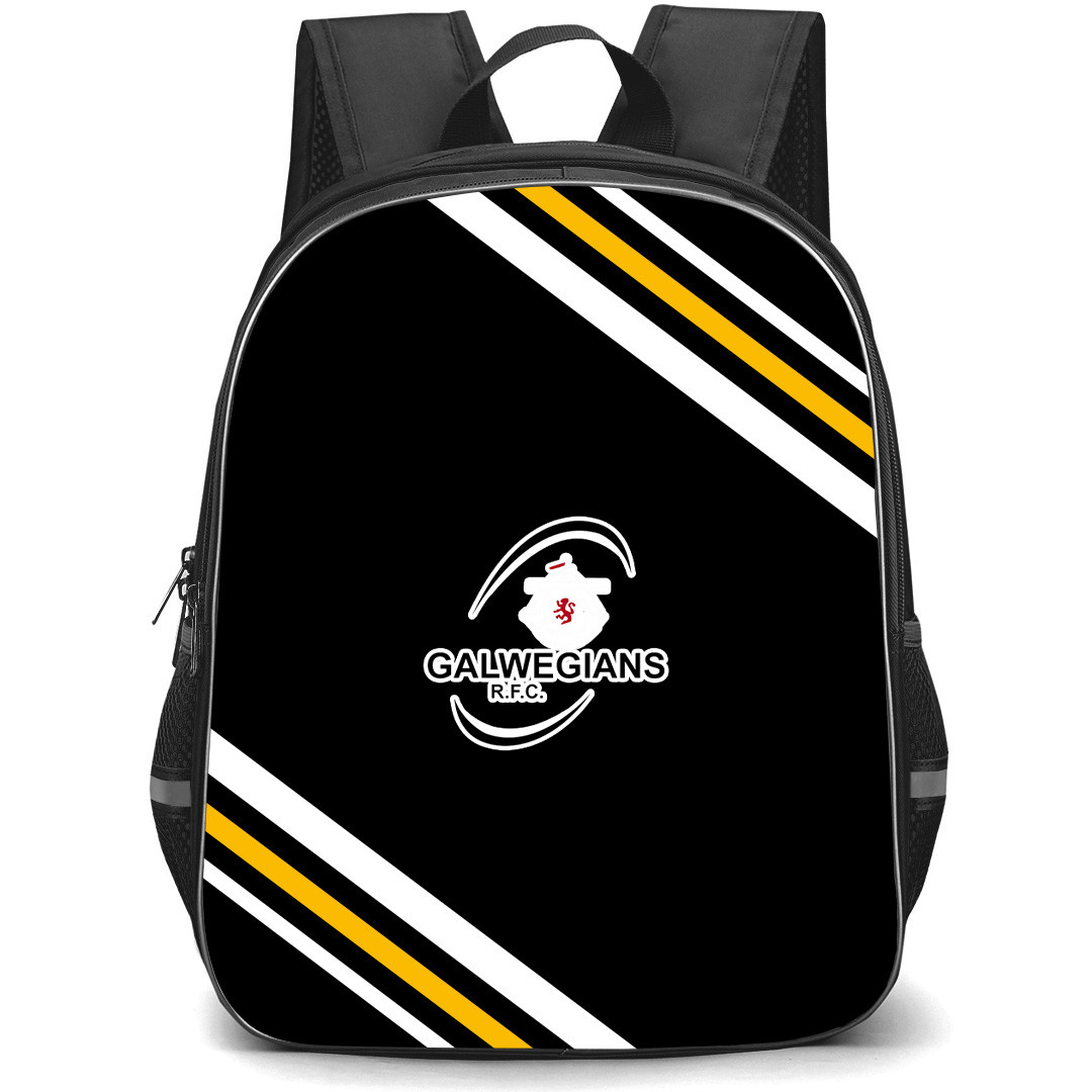Galwegian Rugby Football Club Backpack School Bag StudentPack - Galwegian Rugby Football Club Large Logo With Stripe