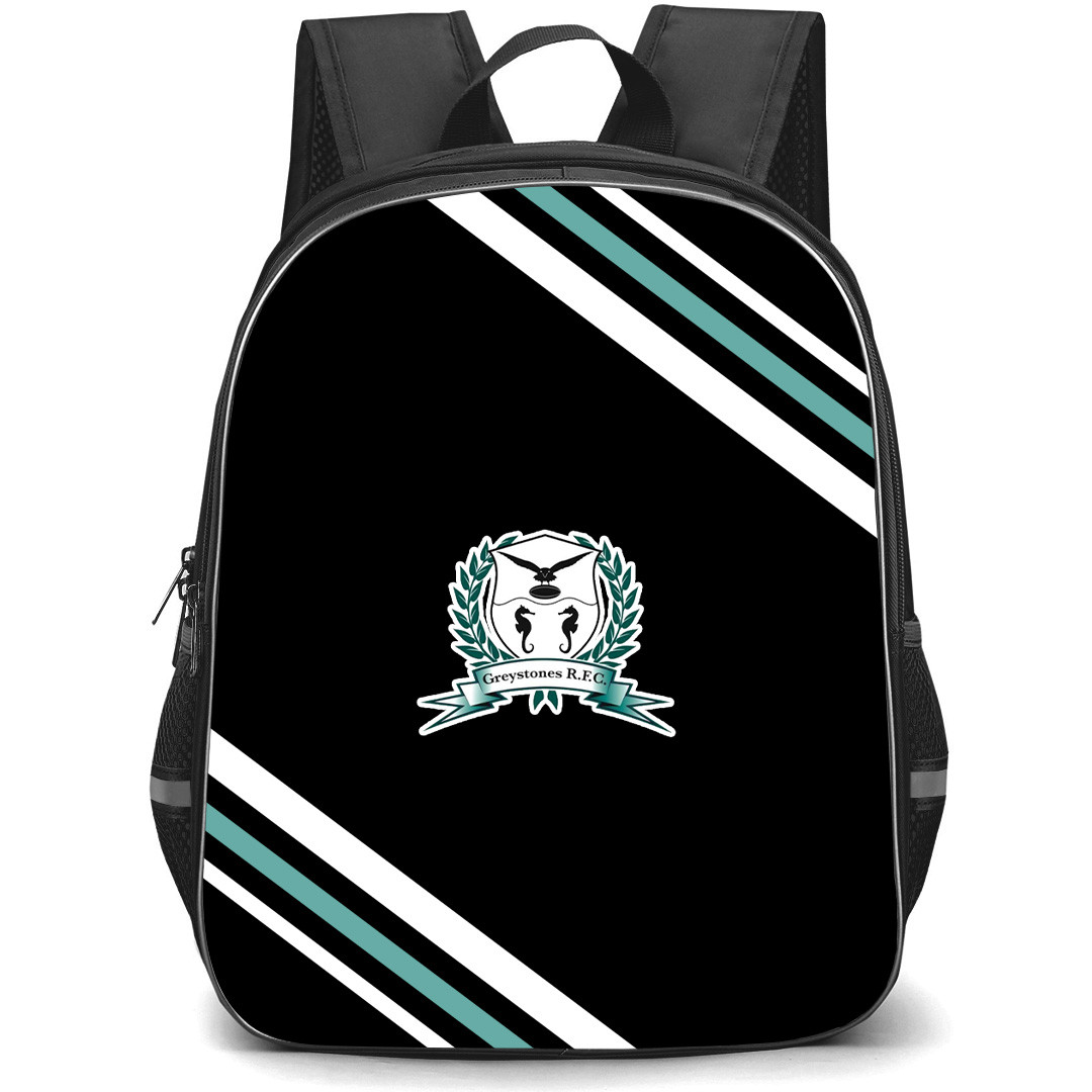 Greystones Rugby Football Club Backpack School Bag StudentPack - Greystones Rugby Football Club Large Logo With Stripe