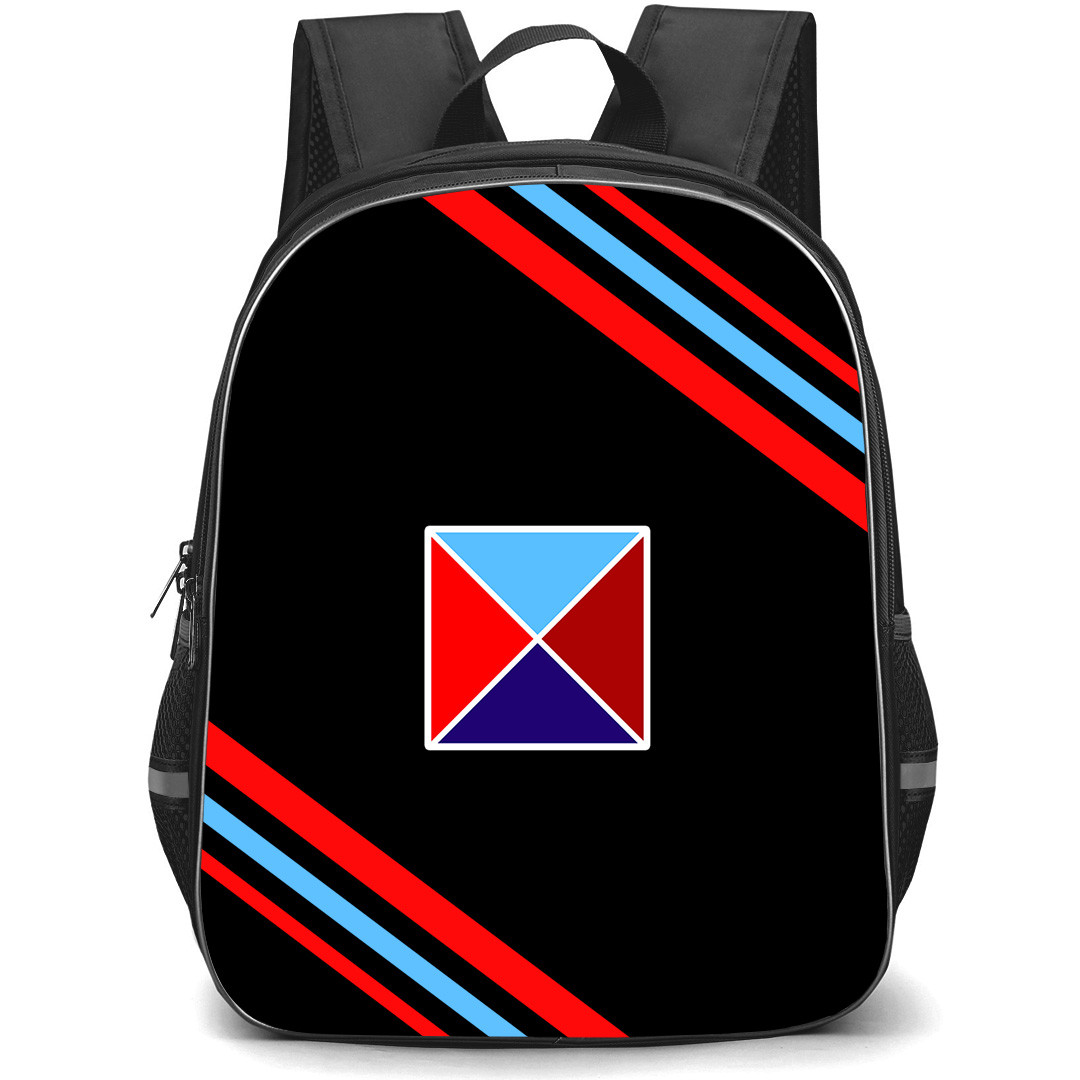 Belfast Harlequins Club Backpack School Bag StudentPack - Belfast Harlequins Club Large Logo With Stripe