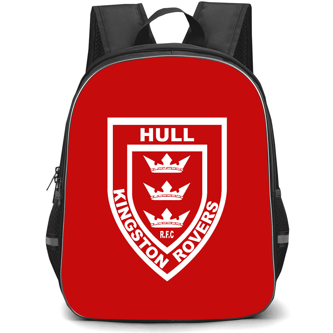 Hull Kingston Rovers Rugby Football Club Backpack School Bag StudentPack - Logo Red Background