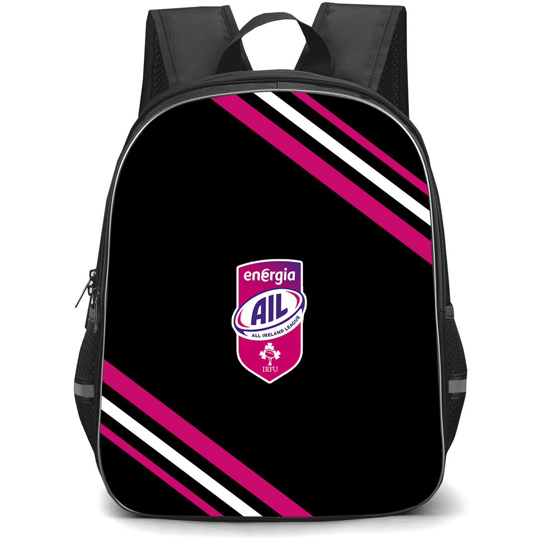 All Ireland League Rugby Backpack School Bag StudentPack - All Ireland League Rugby Large Logo With Stripe