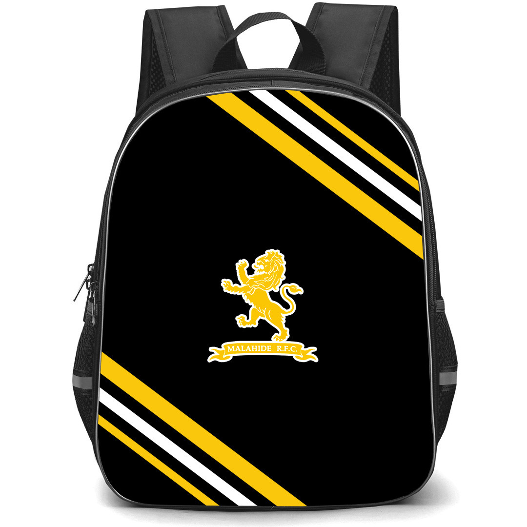 Malahide Rugby Football Club Backpack School Bag StudentPack - Malahide Rugby Football Club Large Logo With Stripe