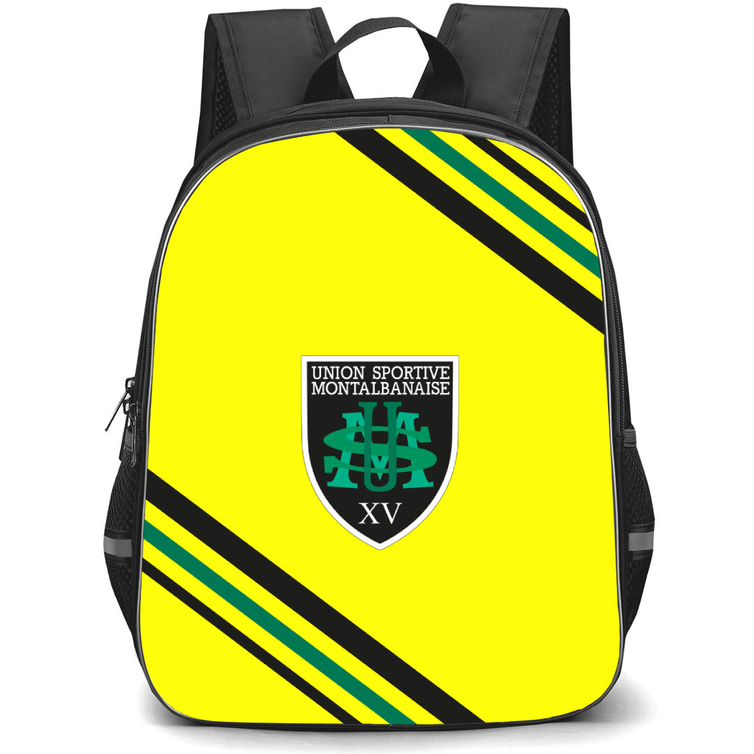 US Montauban Backpack School Bag StudentPack - Large Logo With Stripe