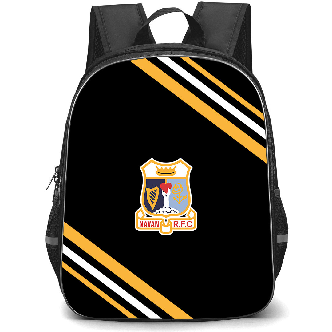 Navan Rugby Football Club Backpack School Bag StudentPack - Navan Rugby Football Club Large Logo With Stripe