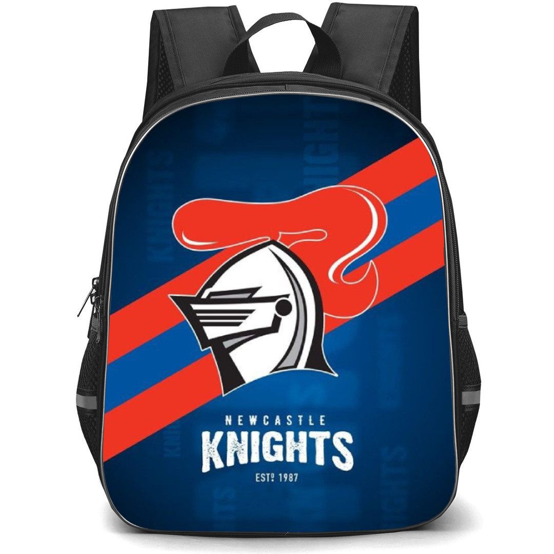 Newcastle Rugby League Backpack School Bag StudentPack - Logo Blue And Red Stripe Poster