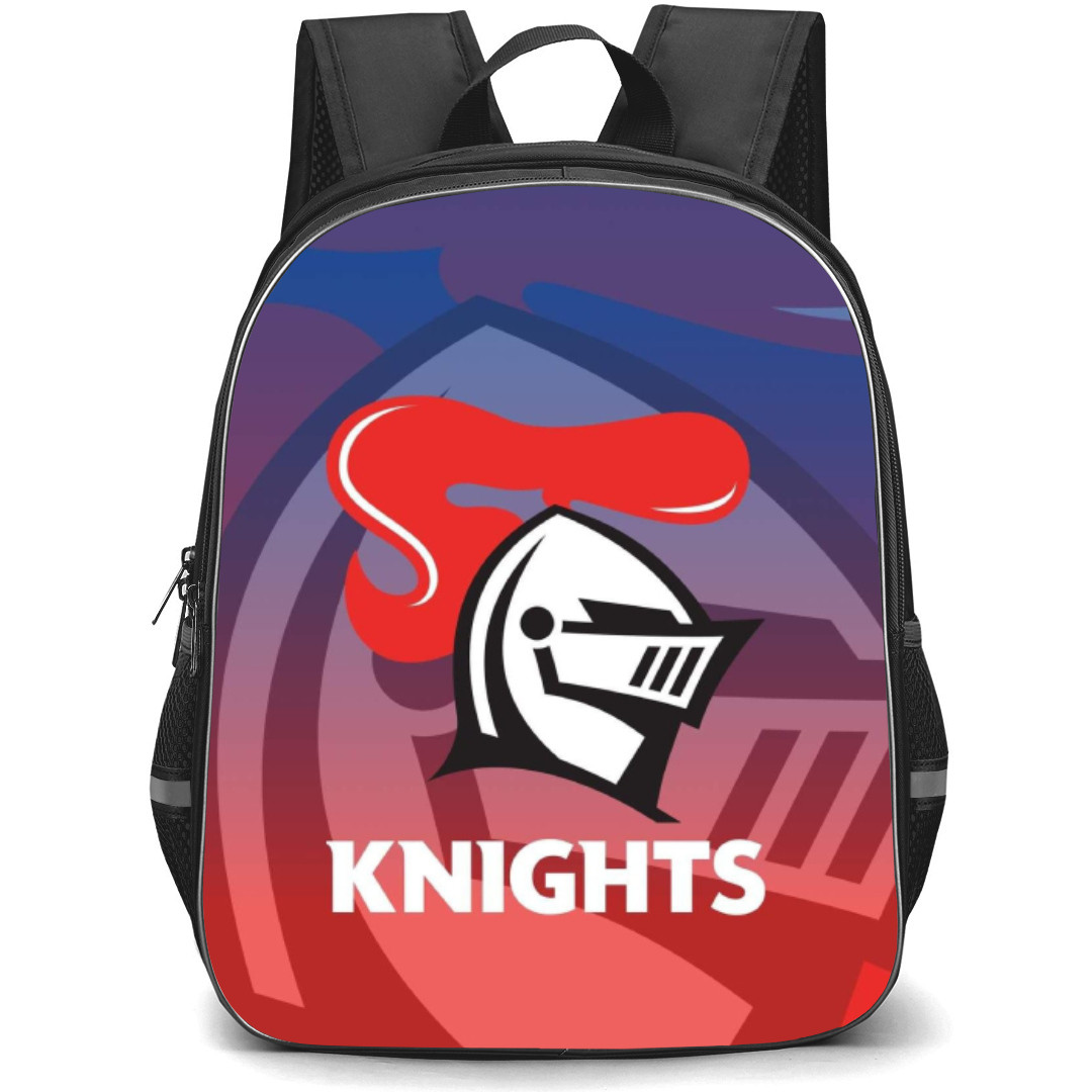 Newcastle Rugby League Backpack School Bag StudentPack - Logo Overlay Gradient Background