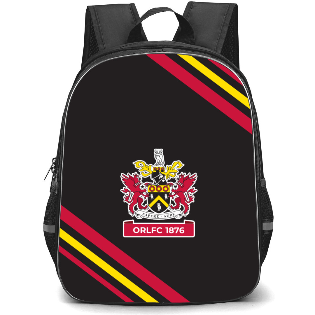 Oldham Rugby League Football Club Backpack School Bag StudentPack - Large Logo With Stripe