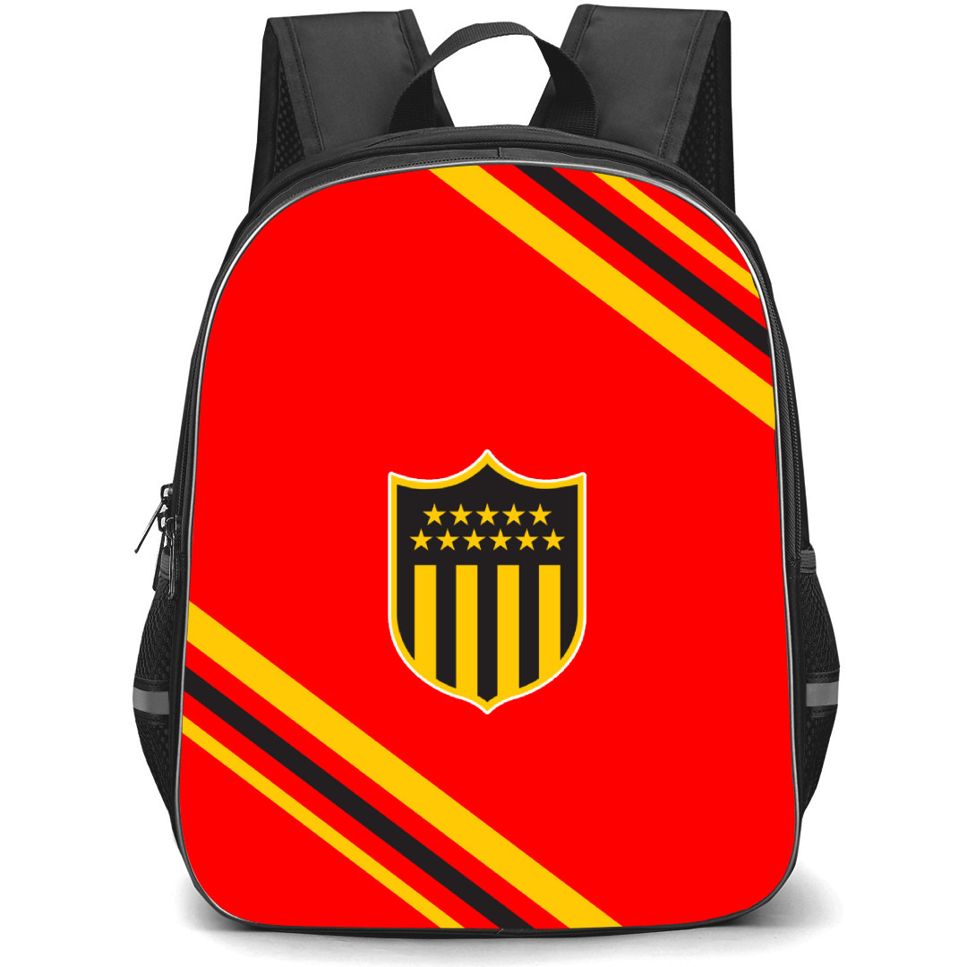 Penarol Rugby Backpack School Bag StudentPack - Large Logo With Stripe
